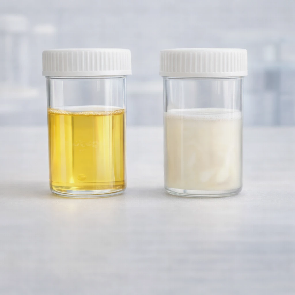 Зміна кольору сечі або сперми